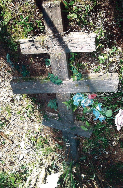 Место упокоения священномученика Николая Порецкого на кладбище в Шенкурске